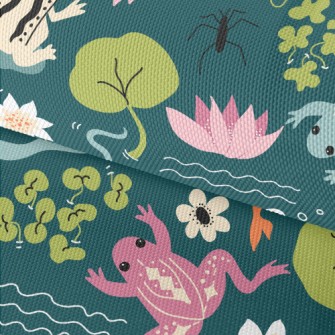 Colorful Spotted Frog Waterproof Oxford