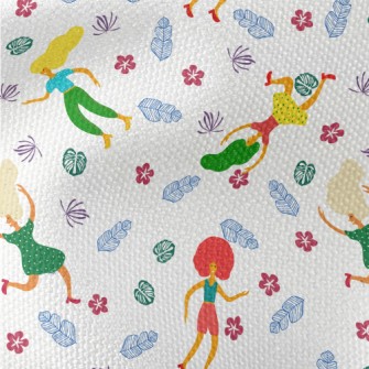 Lively Dancing People Waterproof Canvas