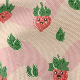Strawberry With Different Expr Waterproof Canvas