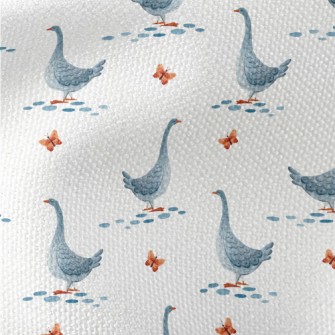 Beautiful Watercolor Goose Waterproof Canvas