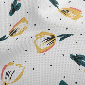 Graffiti Flowers Athletic Mesh Flat Back