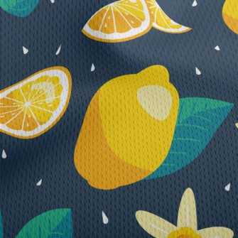 Sweet And Sour Lemon Athletic Mesh Flat Back