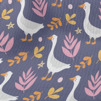 Slow Walking White Goose Terry