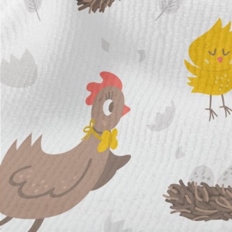 Rooster And Chicken Family Terry