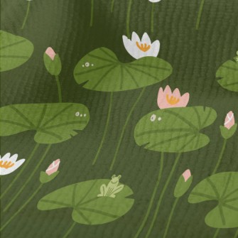 Lotus Flowers And Leaves Terry