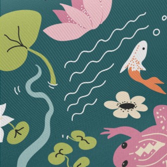 Colorful Spotted Frog Twill