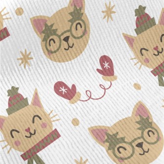 Kitten Dress Up For Warm Winte Standard Corduroy