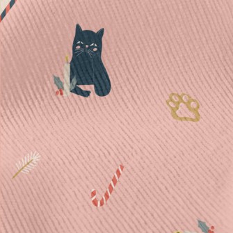 Black Cat Loves Christmas Standard Corduroy