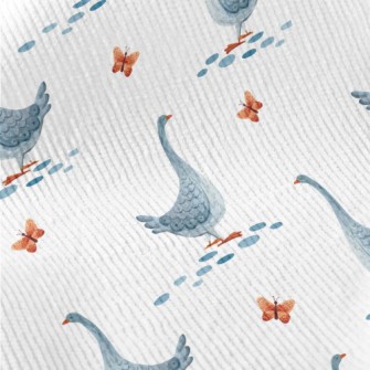 Beautiful Watercolor Goose Standard Corduroy