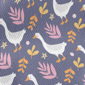 Slow Walking White Goose Standard Corduroy