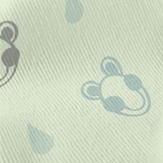 Line Geometric Frog Standard Corduroy