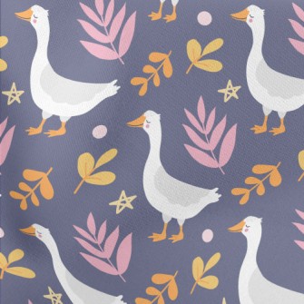 Slow Walking White Goose Stretch Ponte