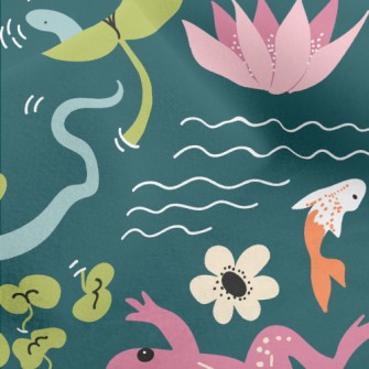 Colorful Spotted Frog Micro Fleece