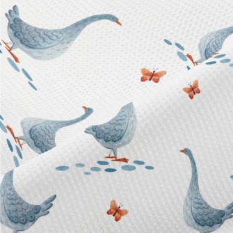 Beautiful Watercolor Goose Piqué