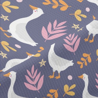 Slow Walking White Goose Piqué