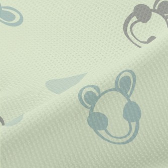 Line Geometric Frog Piqué