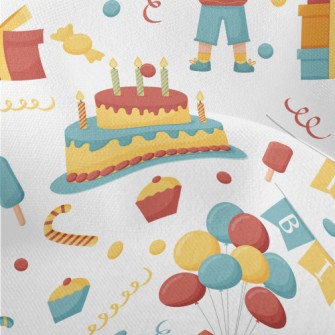 Boys Birthday Party Lightweight Performance Linen