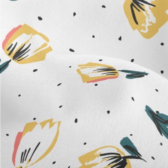 Graffiti Flowers Lightweight Performance Linen