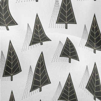 Mysterious Line Trees Lightweight Performance Linen