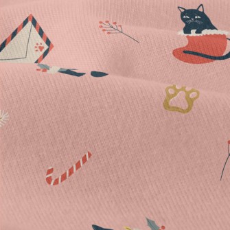 Black Cat Loves Christmas Modern Jersey