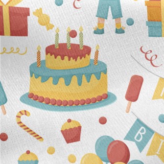 Boys Birthday Party Jersey Backed Fleece
