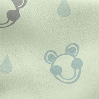 Line Geometric Frog Jersey Backed Fleece