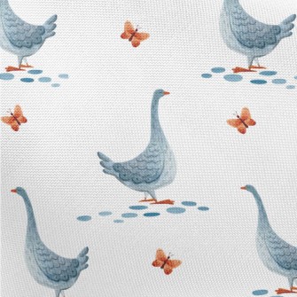 Beautiful Watercolor Goose Pongee