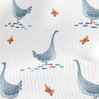 Beautiful Watercolor Goose Stretch Jersey