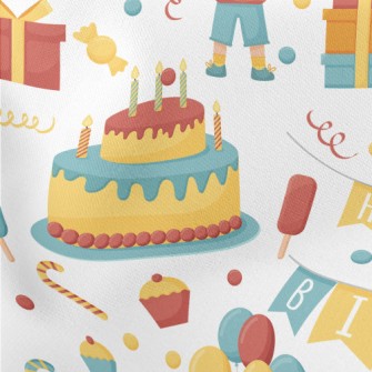 Boys Birthday Party Lightweight Cotton Poplin