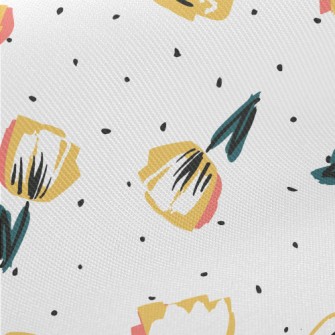 Graffiti Flowers Midweight Cotton Poplin