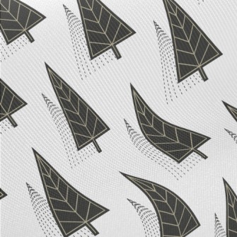 Mysterious Line Trees Midweight Cotton Poplin