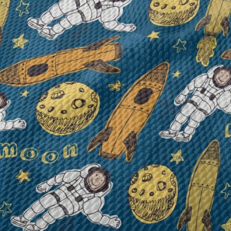 Rocket Astronaut Birdseye Piqué
