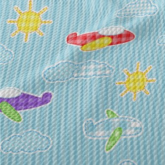 Country Patch Airplane Birdseye Piqué