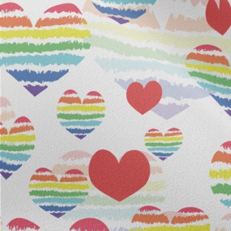 Rainbow Lines Love Chiffon