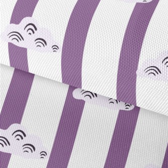 Straight Line Clouds Waterproof Oxford