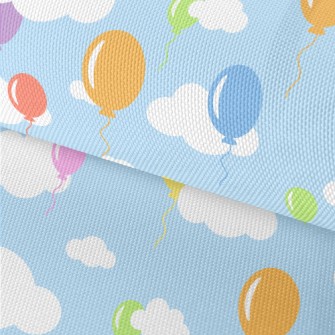 Colorful Balloons Flying Into  Waterproof Oxford