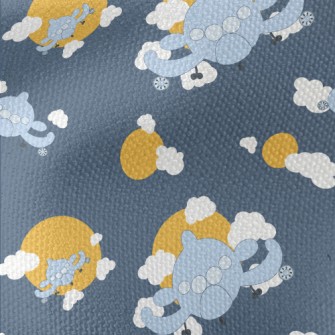 Airplane In Flight Waterproof Canvas
