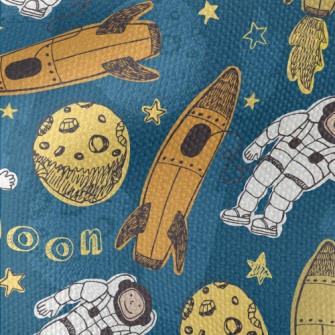 Rocket Astronaut Waterproof Canvas