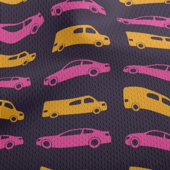 Cars And Trucks Athletic Mesh Flat Back