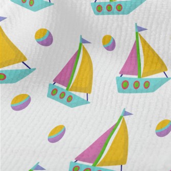 Contrast Three-color Boat Terry
