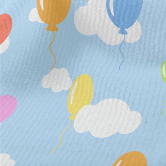 Colorful Balloons Flying Into  Terry