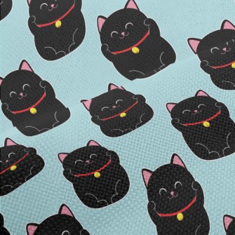 Smiling Little Black Cat Performance Linen