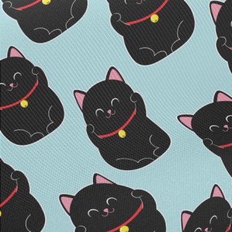 Smiling Little Black Cat Twill