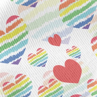 Rainbow Lines Love Standard Corduroy