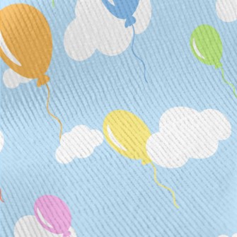 Colorful Balloons Flying Into  Standard Corduroy