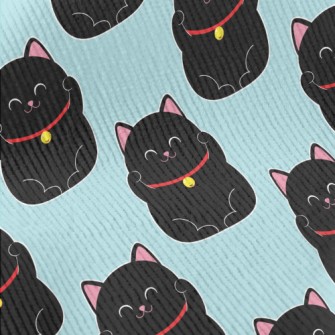 Smiling Little Black Cat Standard Corduroy