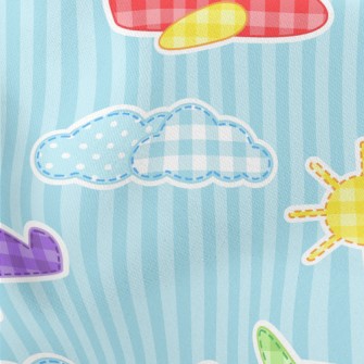 Country Patch Airplane Stretch Ponte