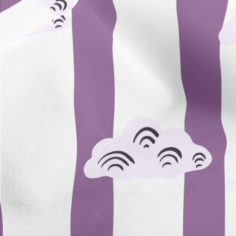 Straight Line Clouds Micro Fleece