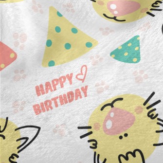 Happy Birthday Cartoon Cat Minky