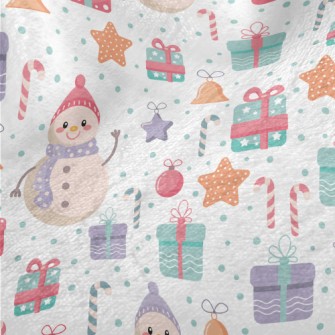 Warm Snowman Brothers Minky